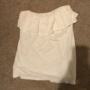 Lilly Pulitzer strapless ruffle shirt